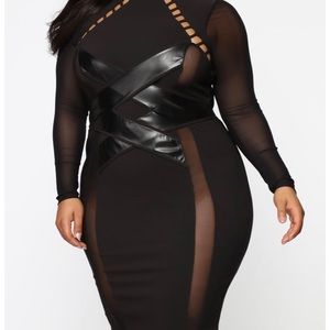 Plus size sexy body-con dress